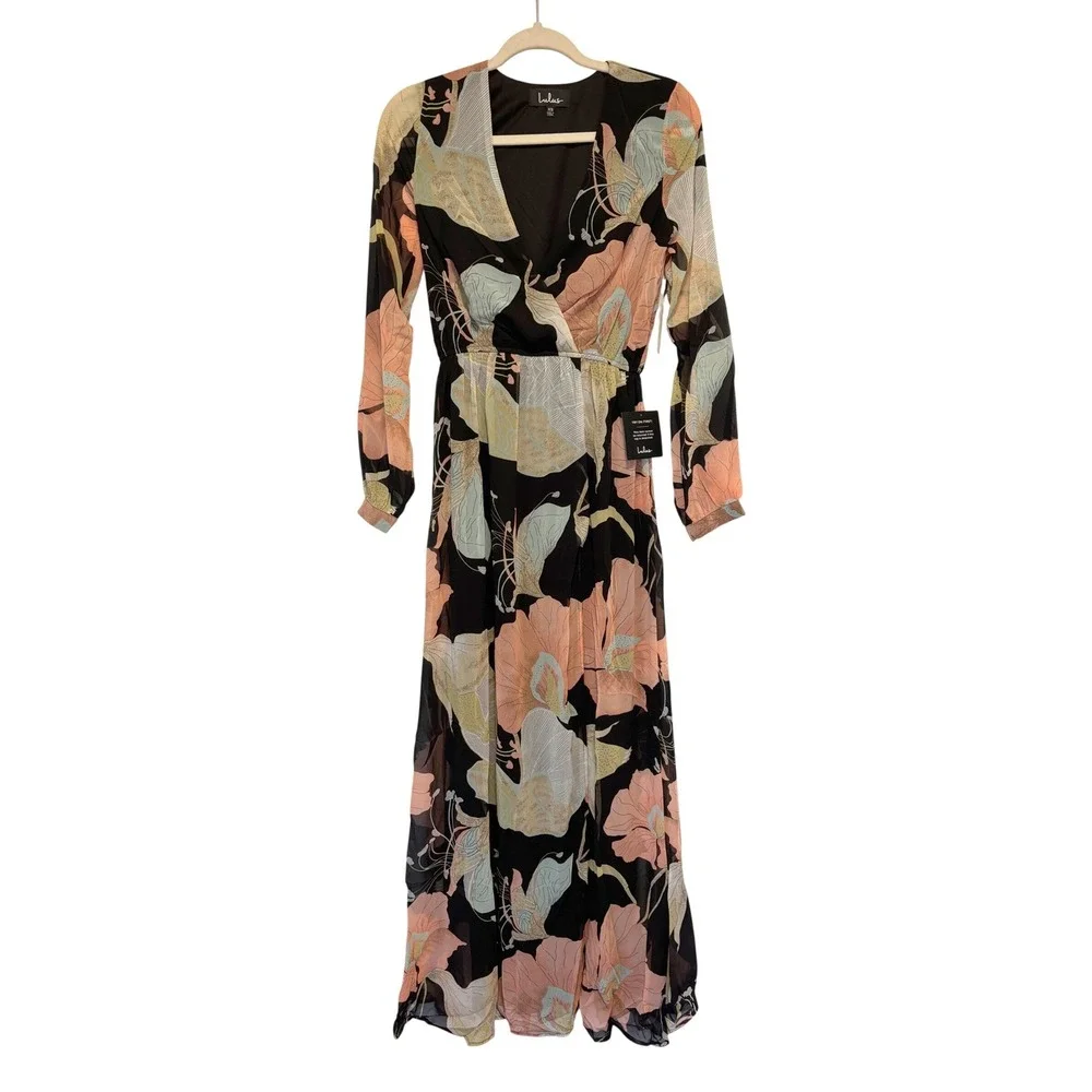 mauve formal maxi dress böhme Hannah Satin Maxi Dress in Mauve